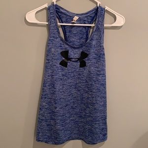 Blue athletic tank top